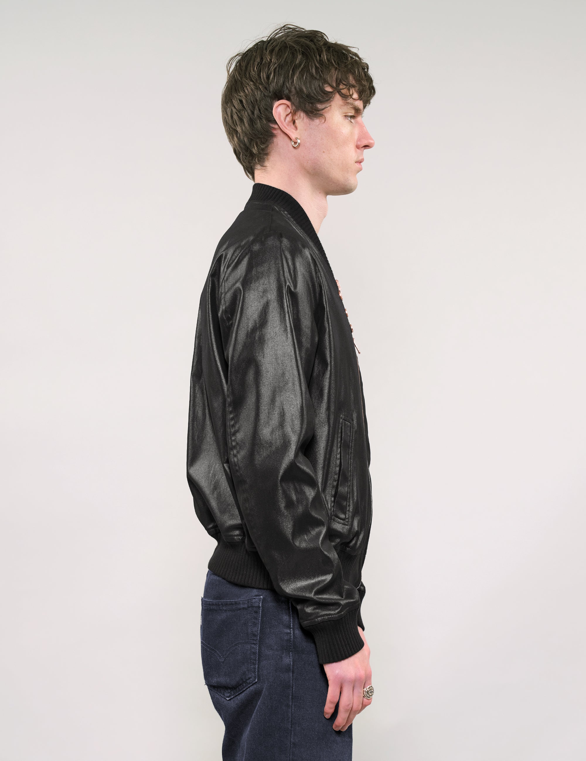 IMMORTAL Sebring Bomber Jacket - Chintz Woven Twill in Black