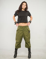 M51 Khaki Cropped Cargo Pants