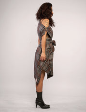 The Pirate Dress – Taupe Tartan