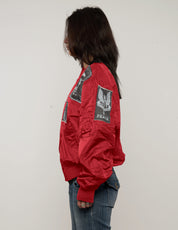 Blouson aviateur léger MA-1 avec écussons, couleur marine
