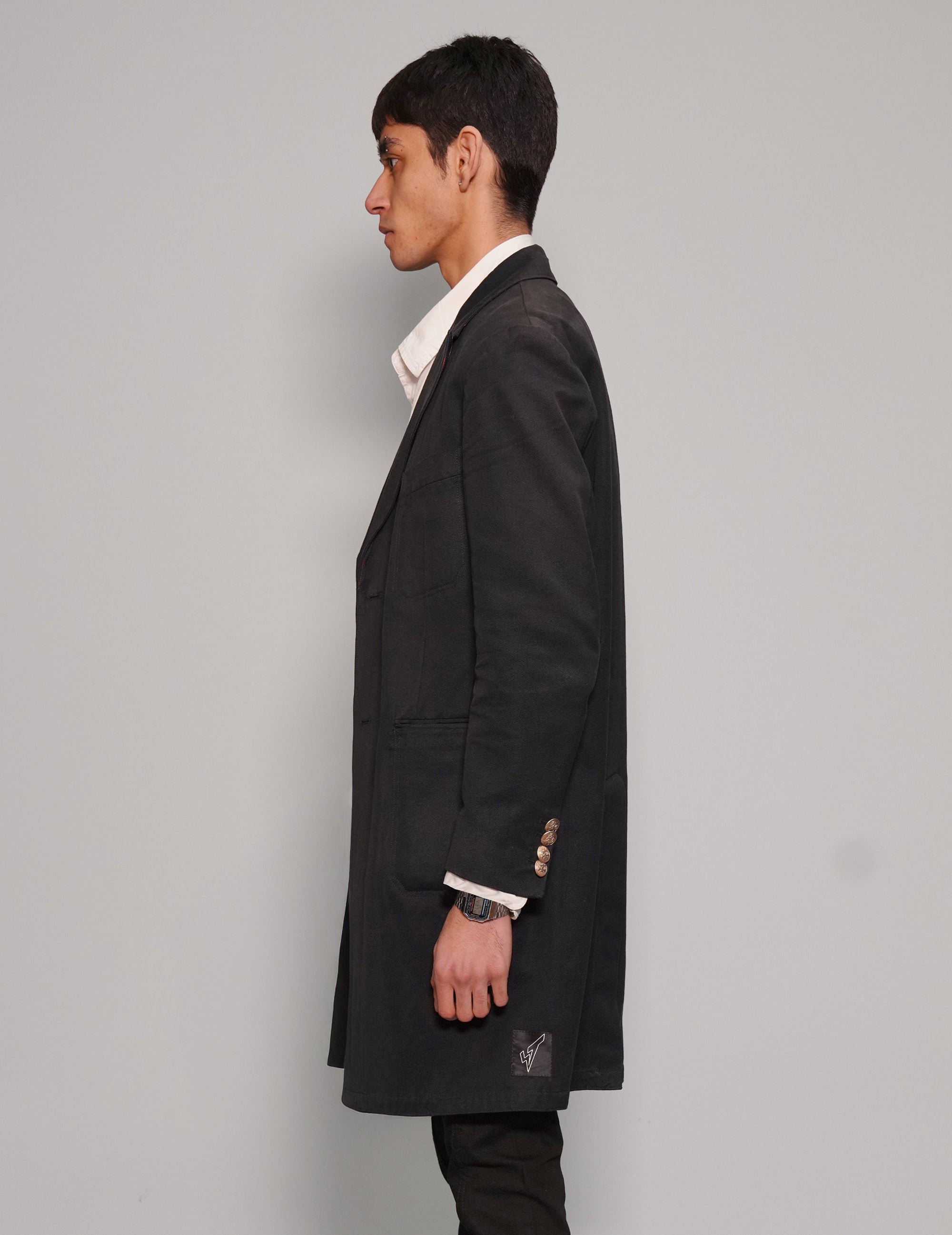 Vintage Frock Coat in Black