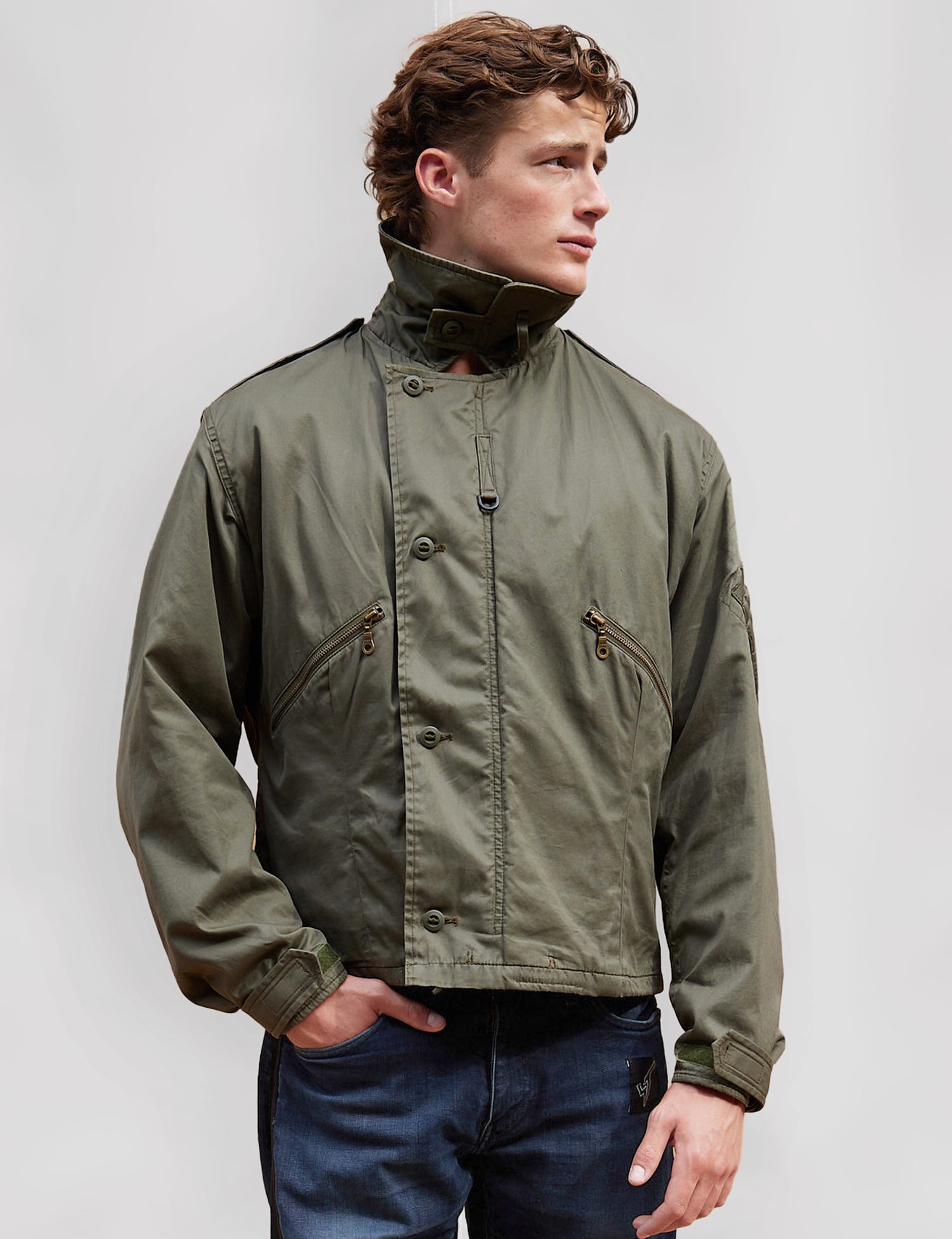 RAF MK3 Stehkragenjacke in Khaki