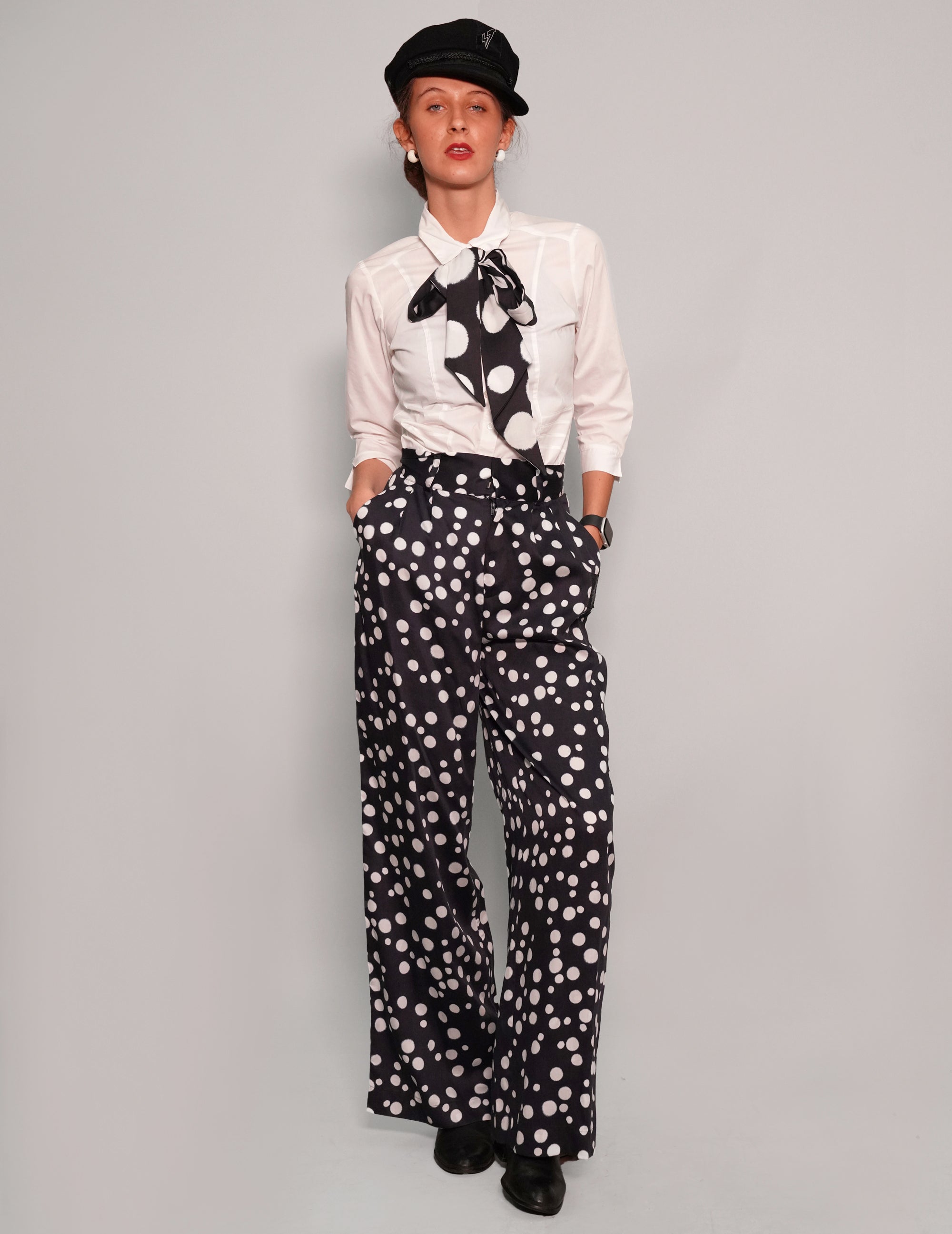 Pantalon à pois