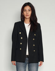 Vintage Double Breasted Blazer in Black