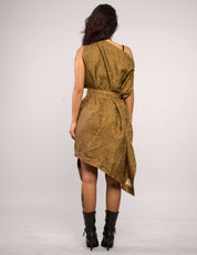 The Pirate Dress – Antique Gold Jacquard