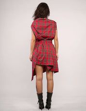 The Pirate Dress – Red Tartan