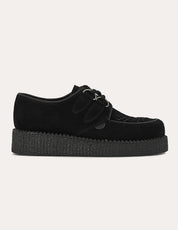 Underground Wulfrun Single Sole Creeper-Schuhe aus schwarzem Wildleder