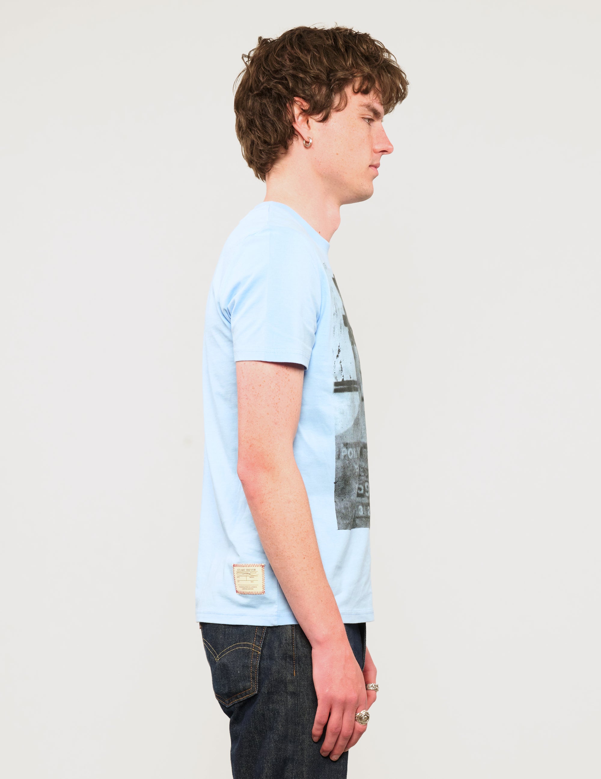'Saint' T-Shirt in Blue