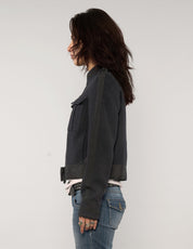 Cropped Military Style Jacket