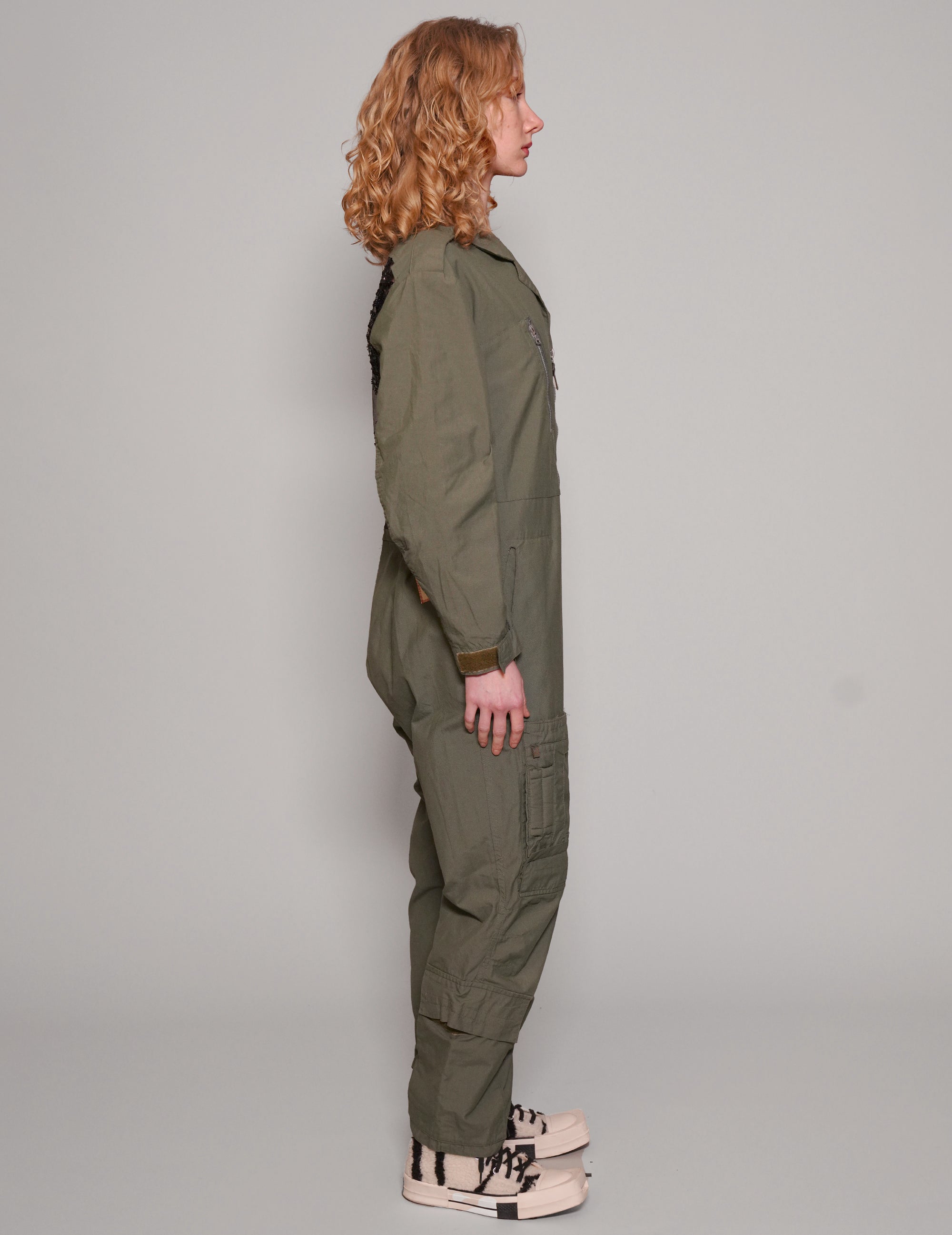 Olive Green Party Back Jumpsuit