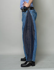 Barrel Fit Jeans mit Seitenpanel