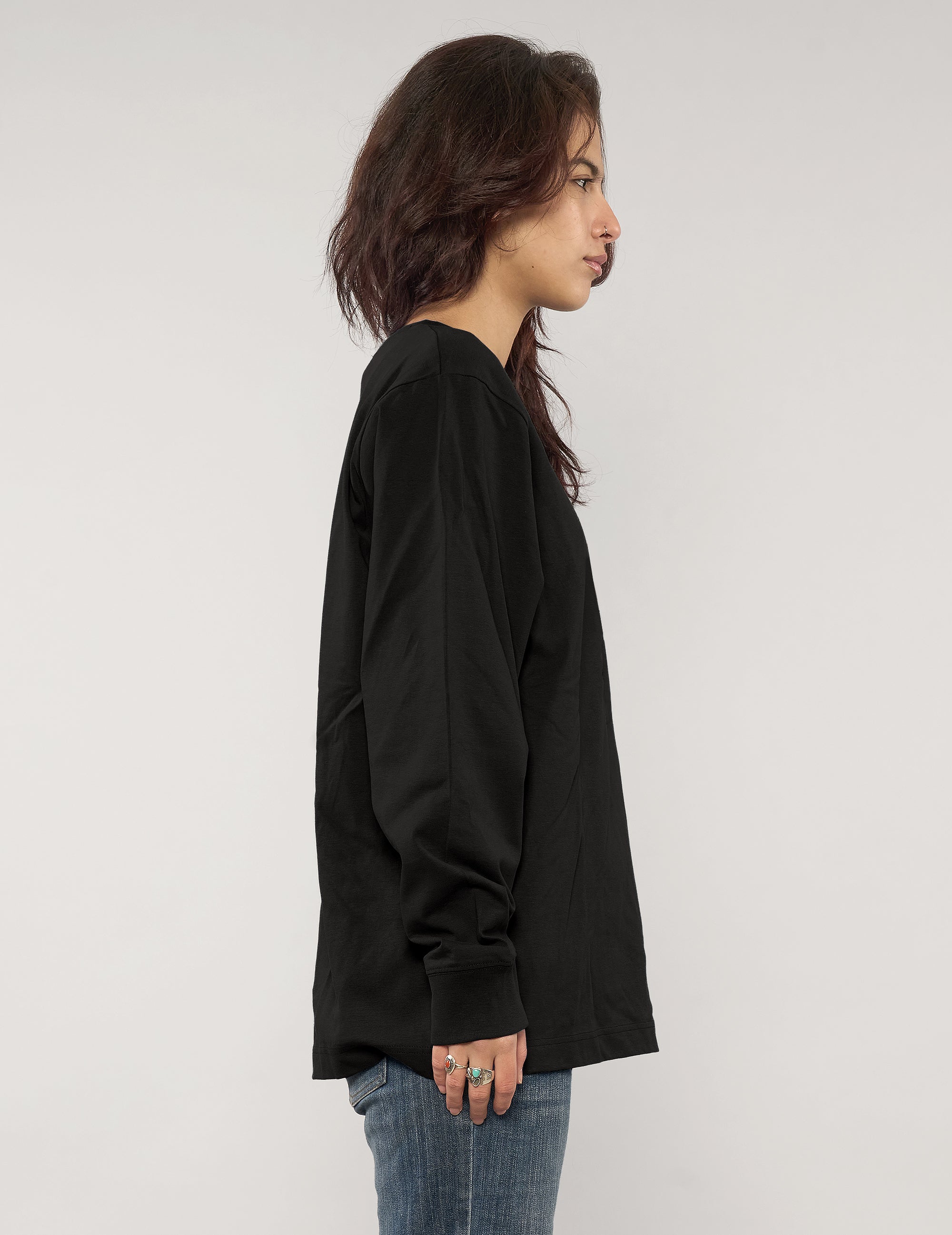 ST 'A Lad Insane' Long Sleeve Logo Tee in Black