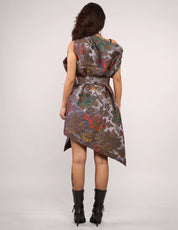 The Pirate Dress – Silver Dragon Brocade
