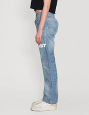 'Love Will Tear Us Apart' Jeans in Light Blue