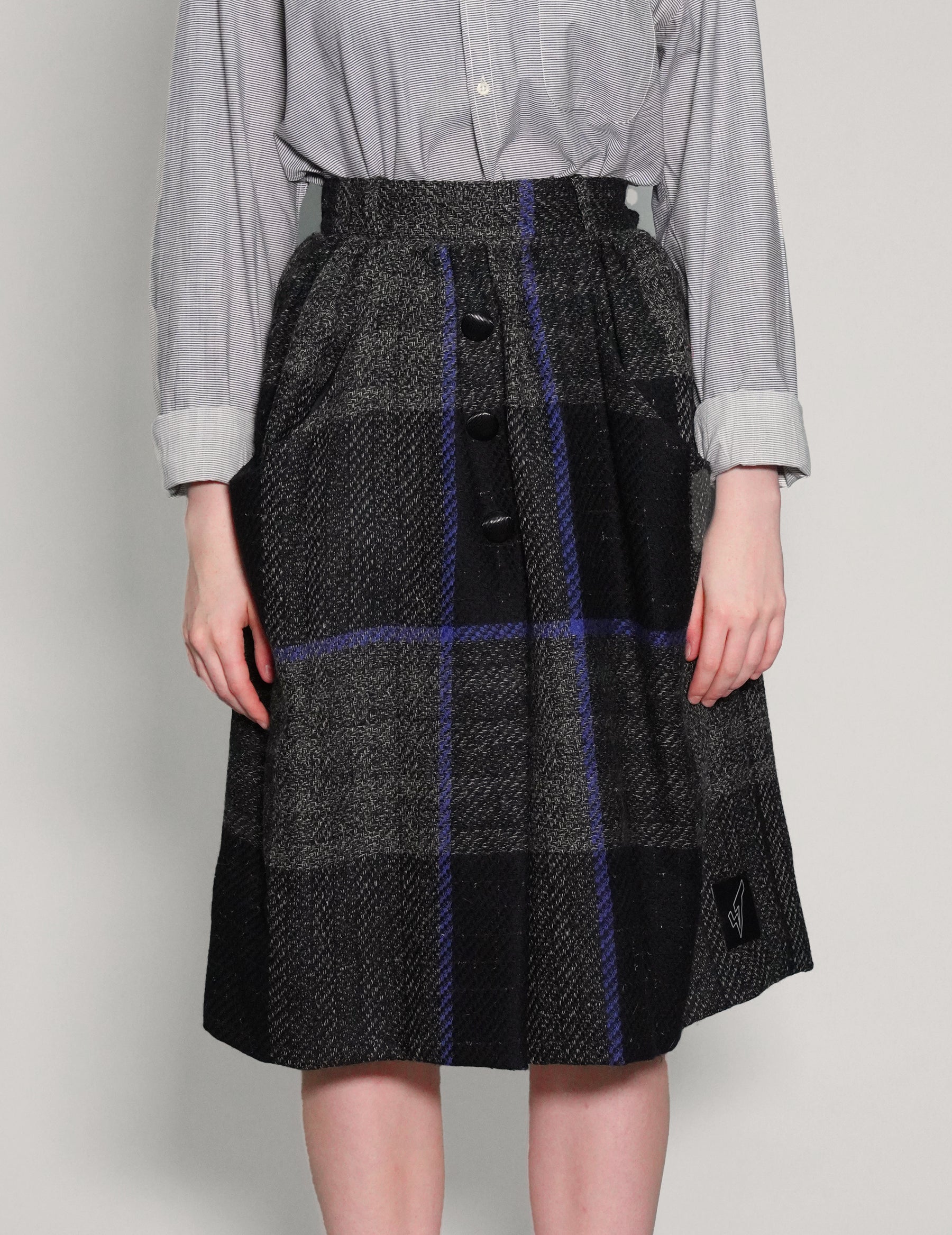 Tartan High-waisted Skirt