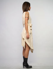 The Pirate Dress – Ivory Sequin Lace
