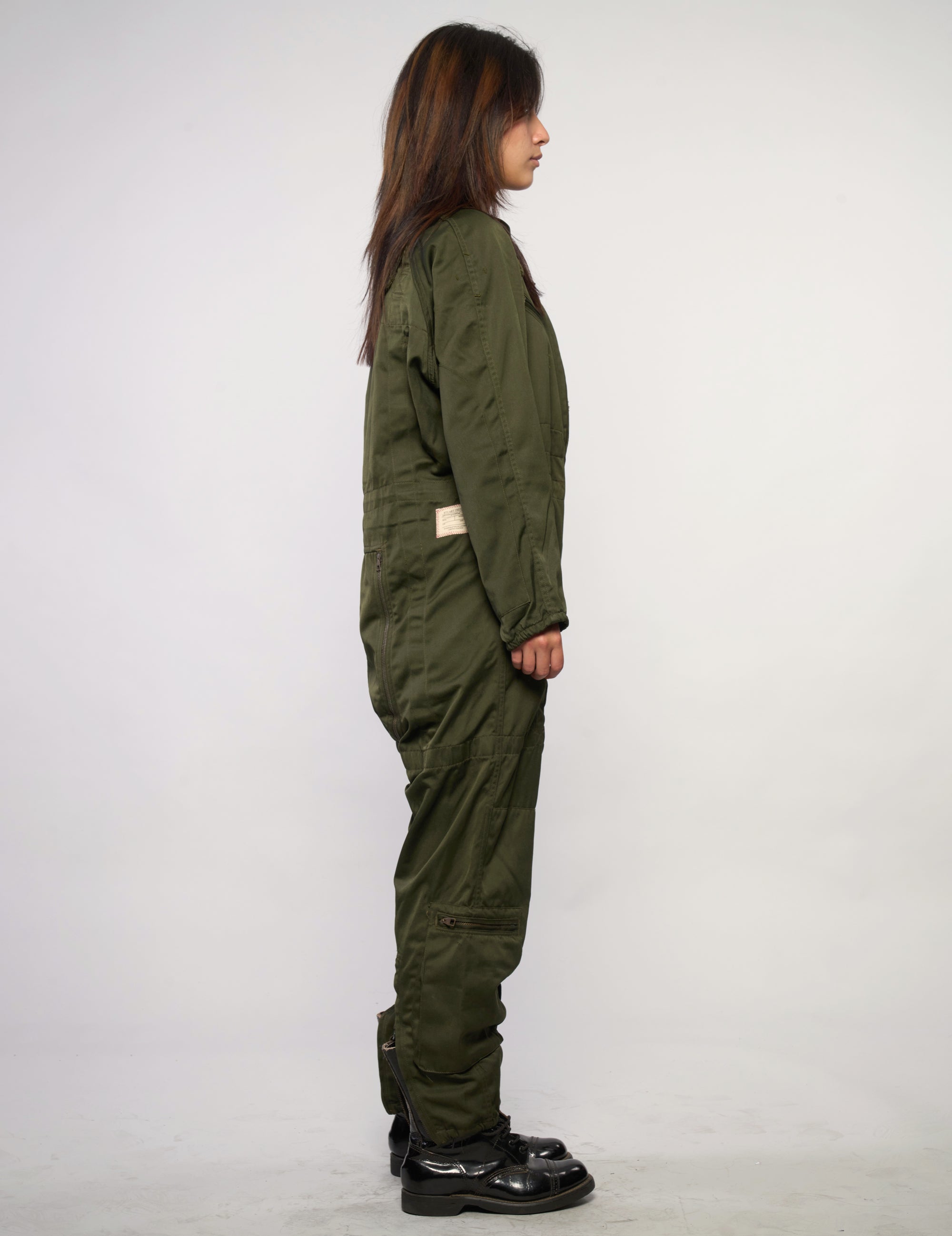 Vintage Luftwaffe Jumpsuit in Dark Olive