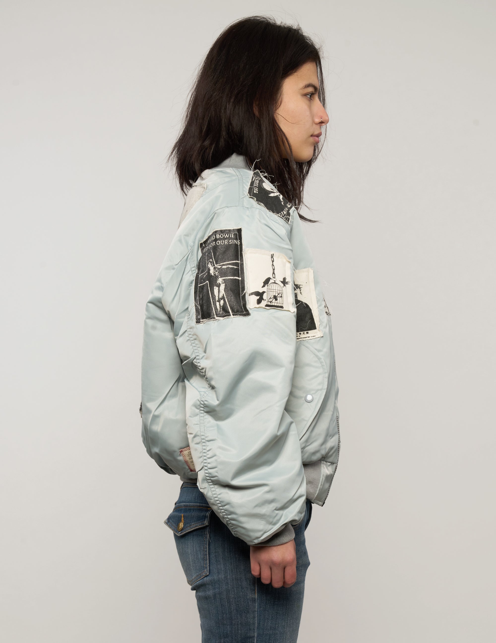 MA-1 Patched Bomber in Grey