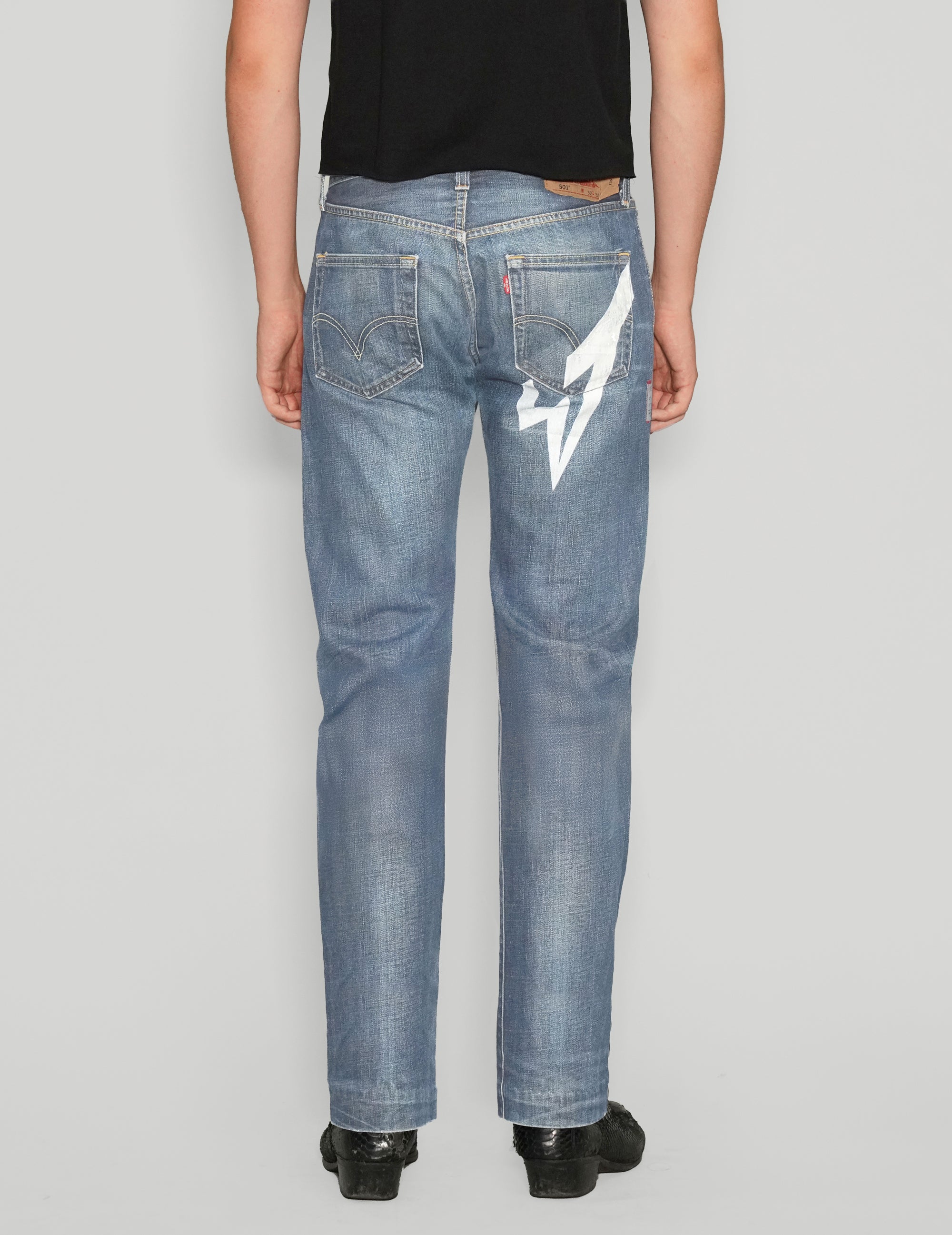 ST Logo Jeans in Light Blue