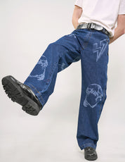 Laser Printed Prisoner Jeans