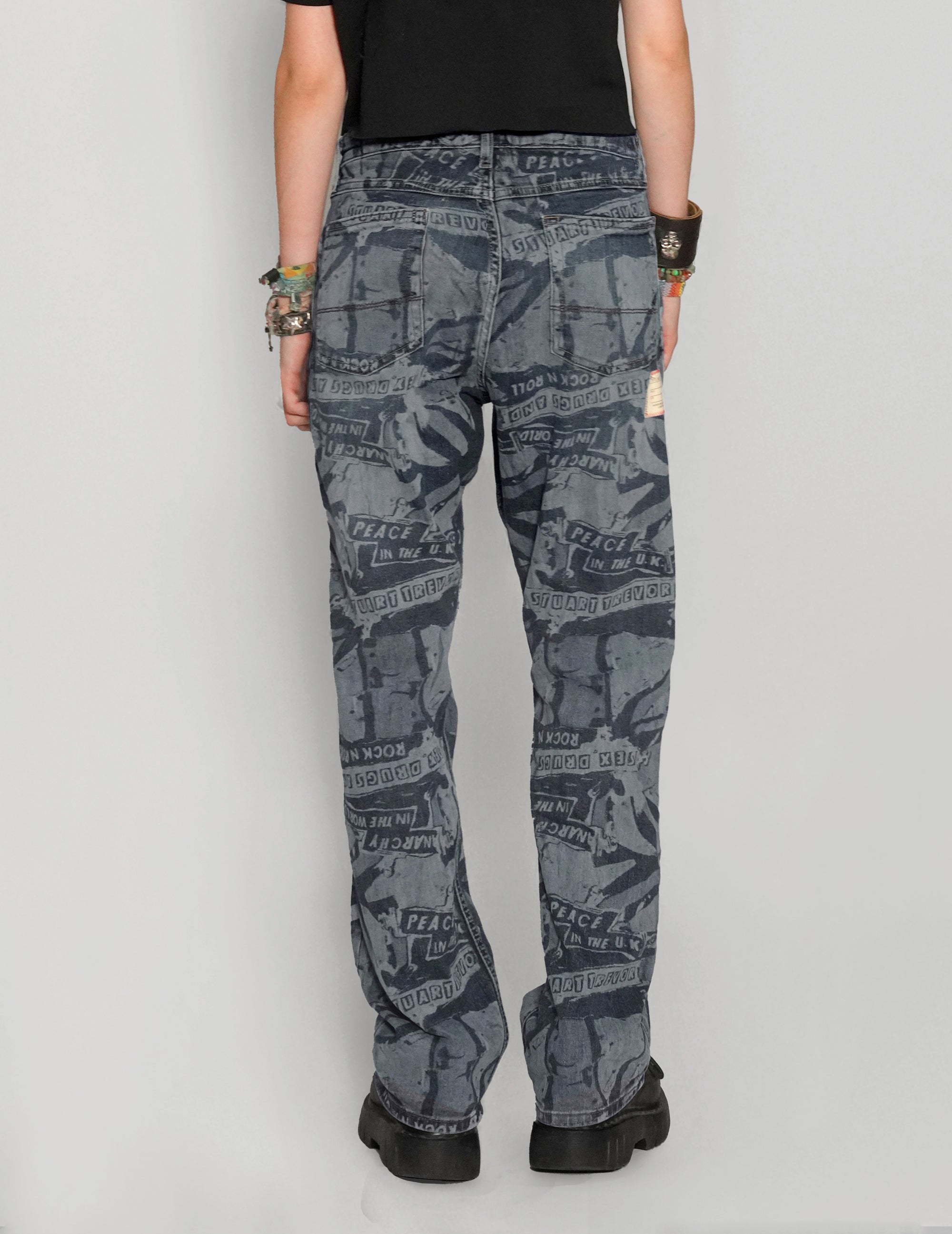 Men's Vintage Blue Jeans All Over Print| Stuart Trevor