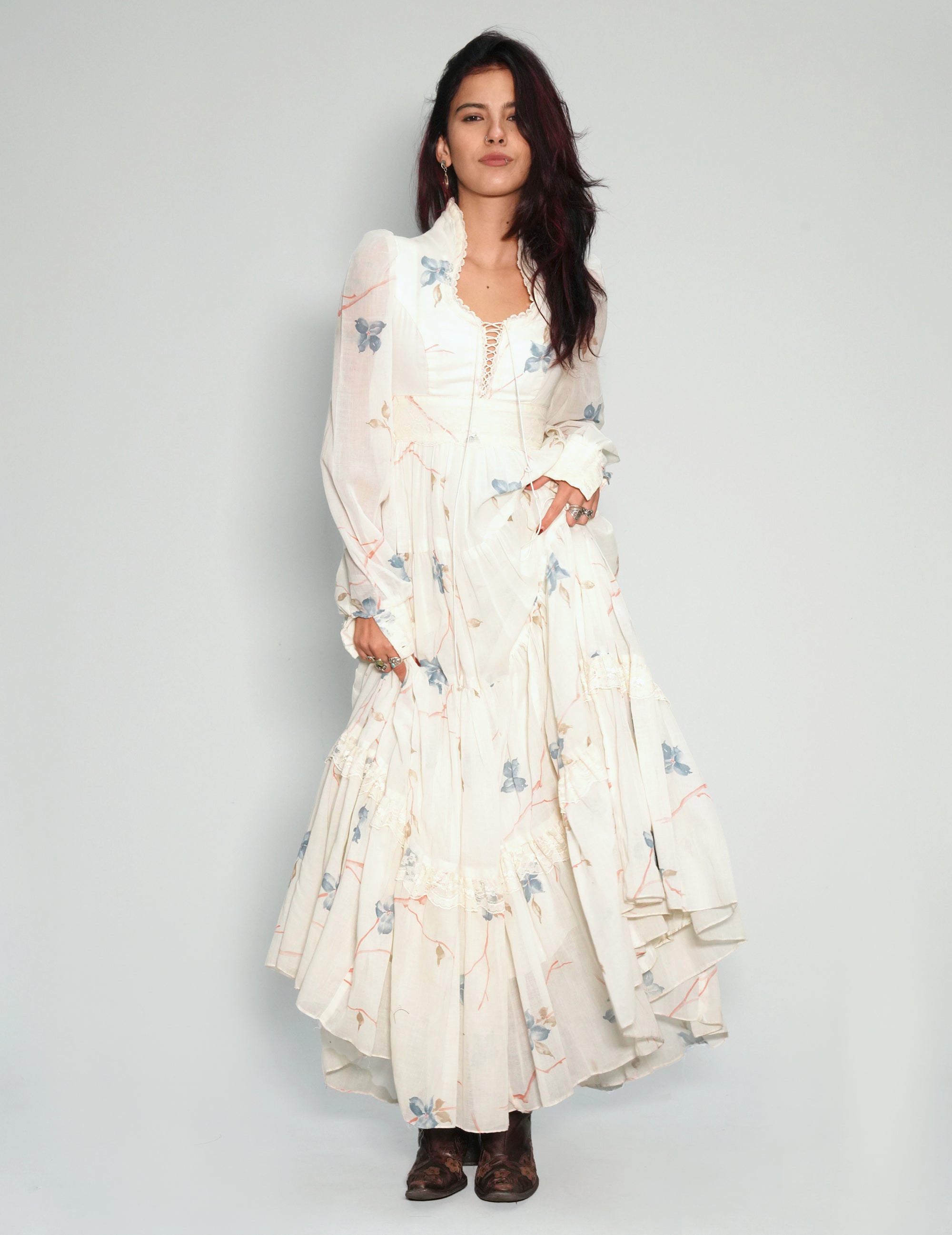Women's Vintage Floral Maxi Dress | Stuart Trevor 