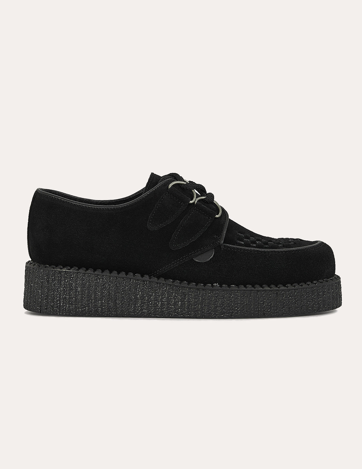 Underground Wulfrun Single Sole Creeper-Schuhe aus schwarzem Wildleder