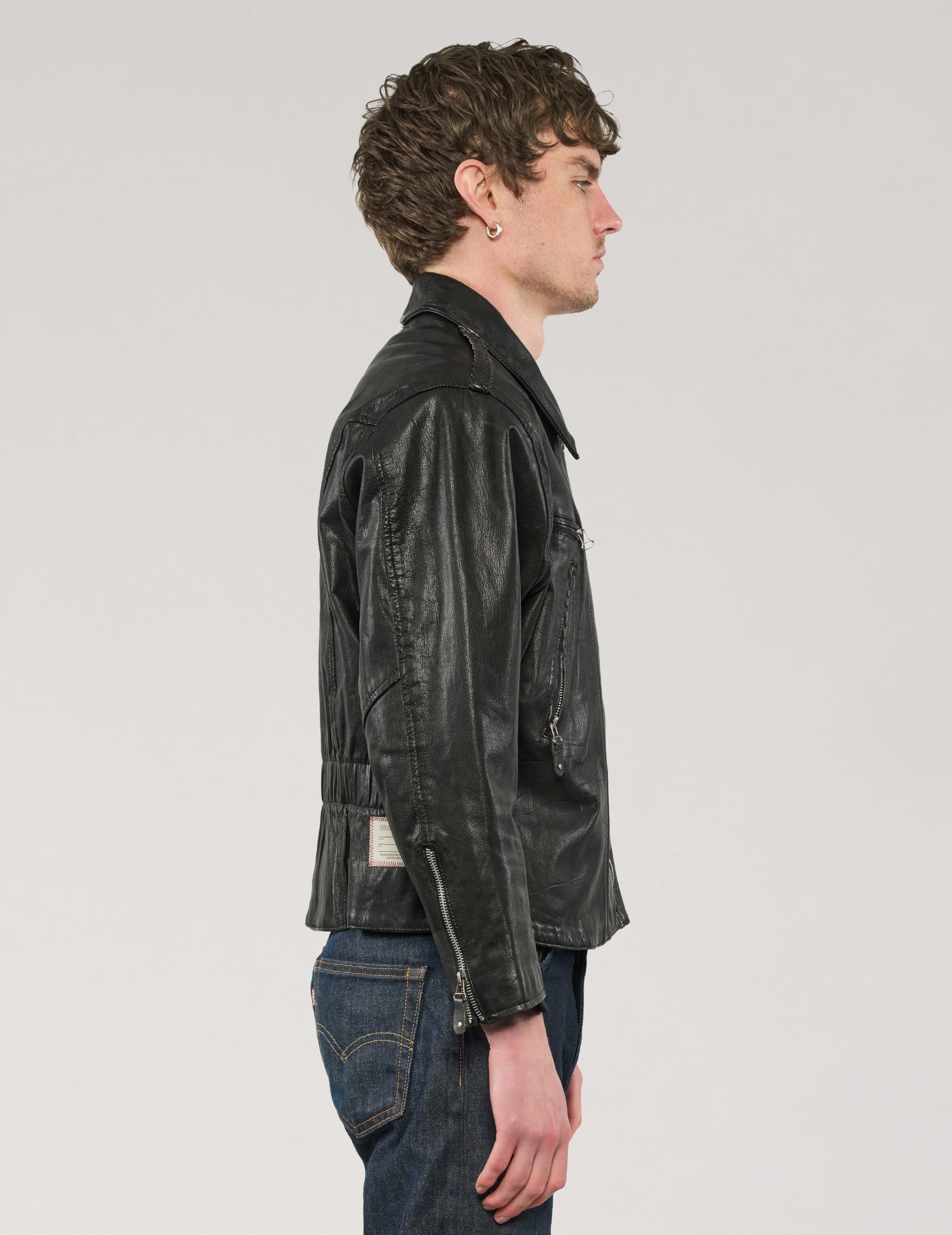 Vintage Leather Biker Jacket
