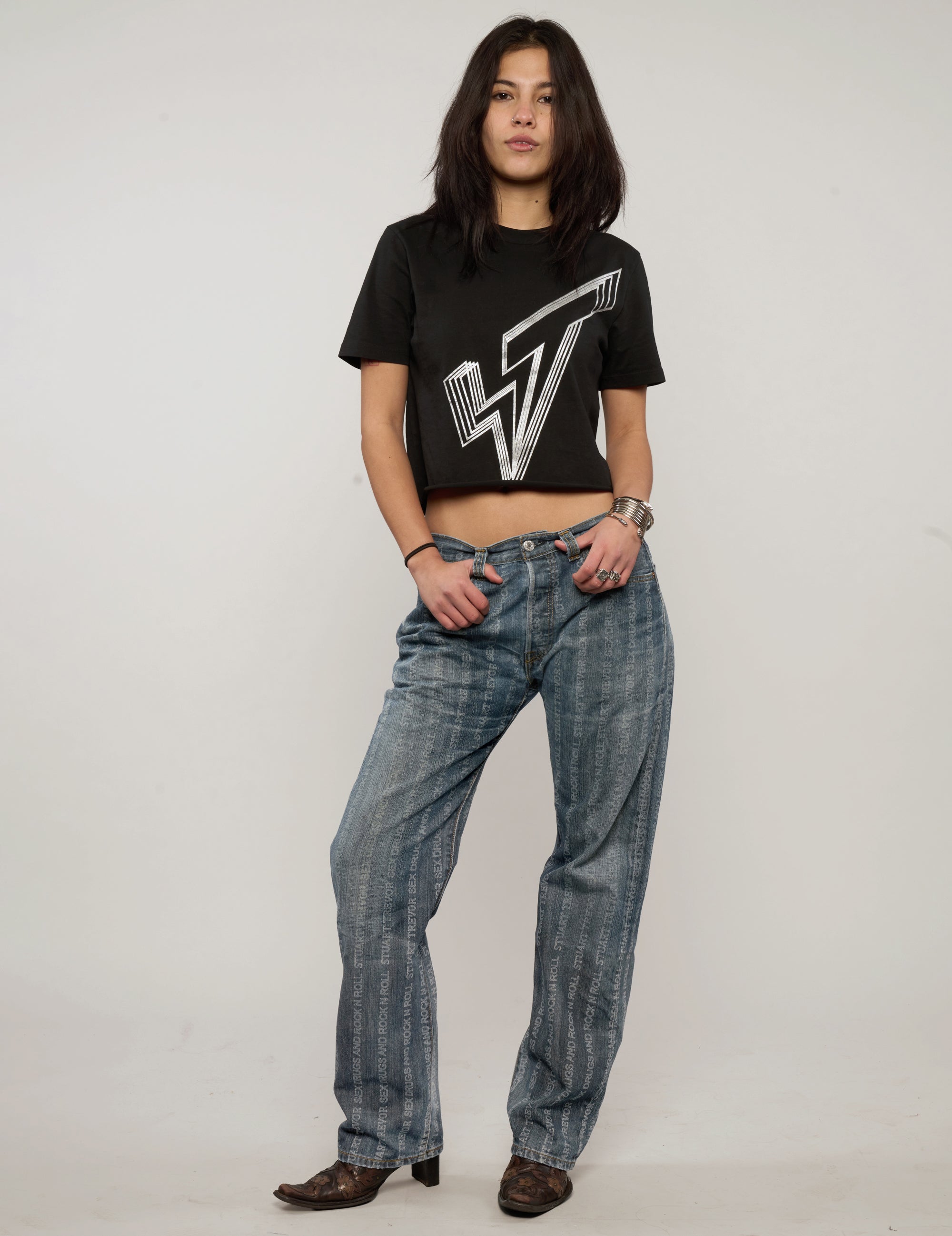 S'x D'ugs and Rock N Roll Jeans - Washed Denim