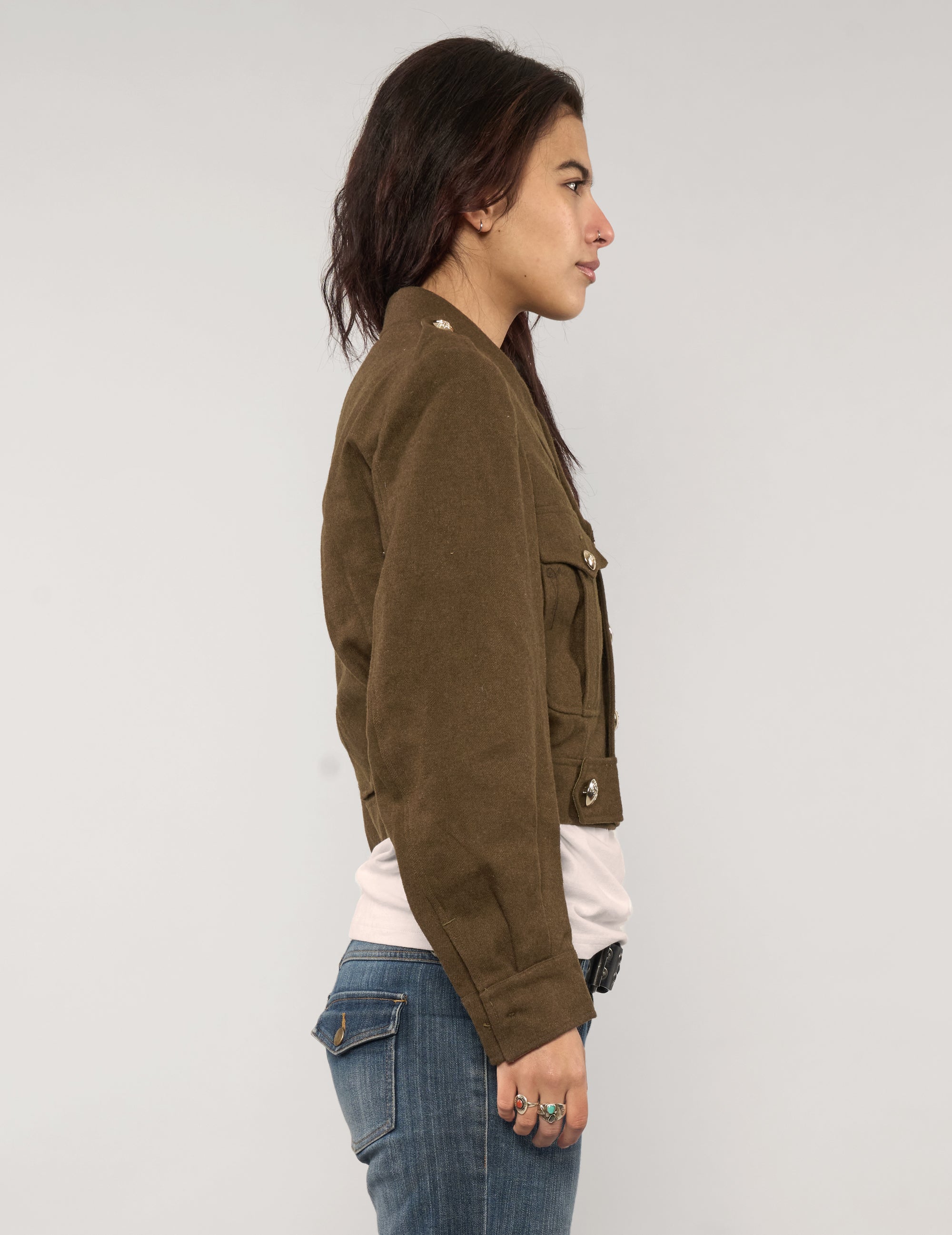 Französische kurze Militär-Blousonjacke