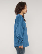 ST 'A Lad Insane' Long Sleeve Logo Tee in Blue