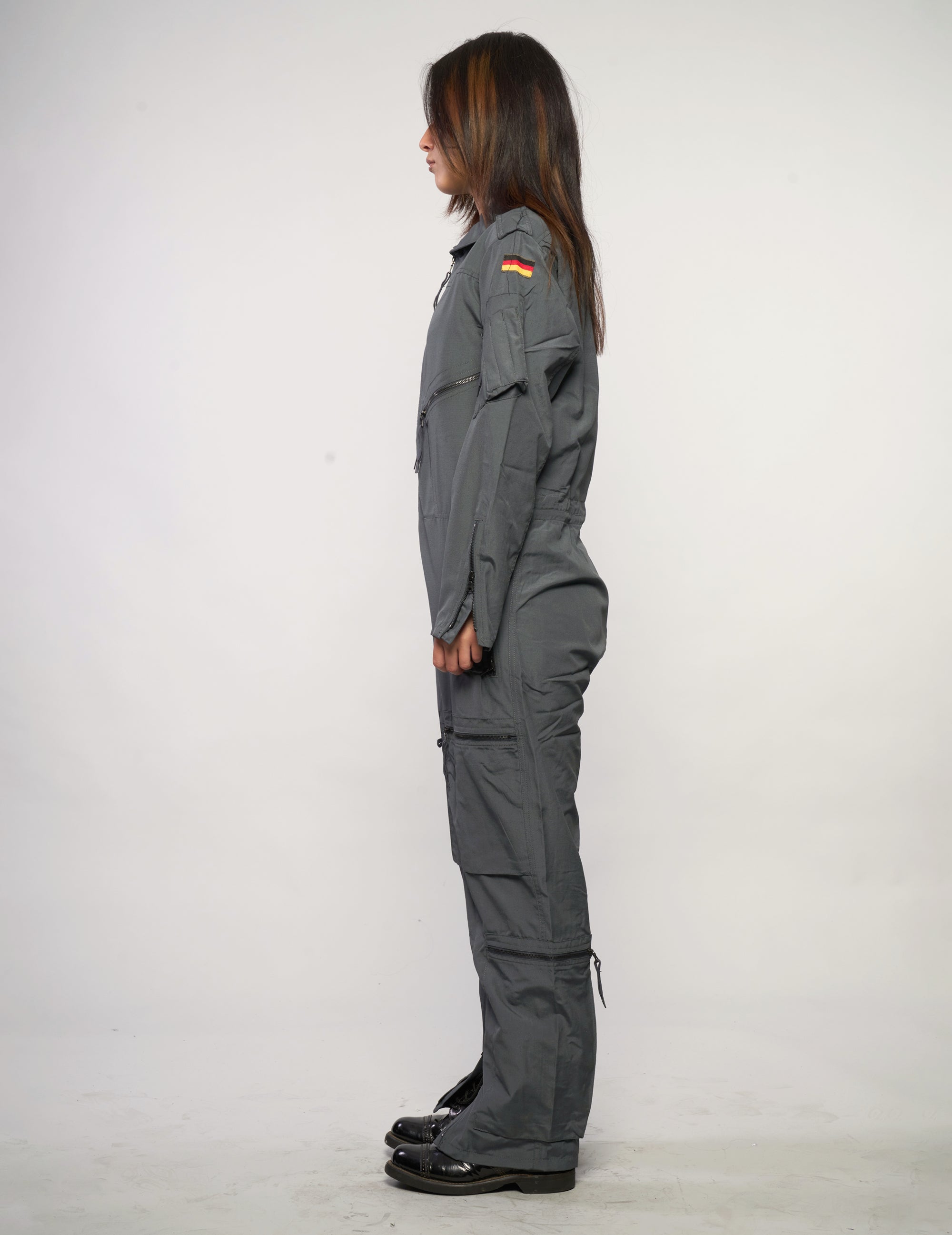 Vintage Luftwaffe Jumpsuit in Dark Grey