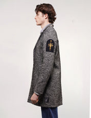 Kestin Hare Tweed Patched Frock Coat