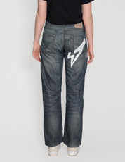 'Love Will Tear Us Apart' Jeans in Indigo