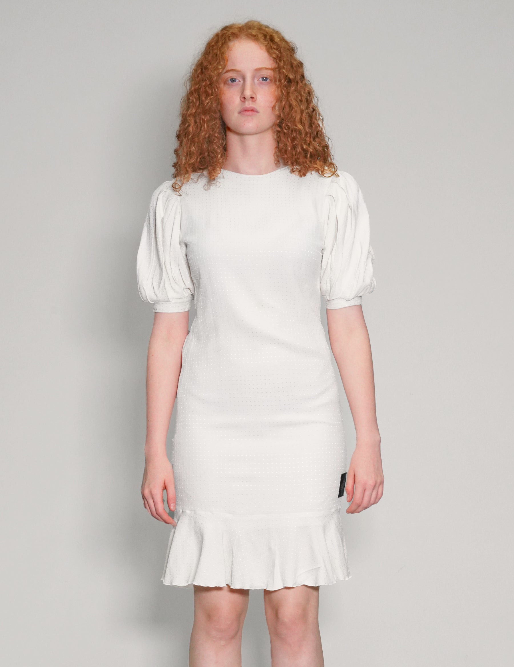 Puffed Sleeve Dress