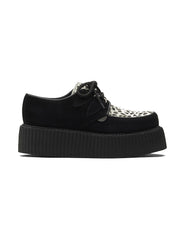 Underground Wulfrun Double Sole Creeper Shoes in Black Leopard Suede
