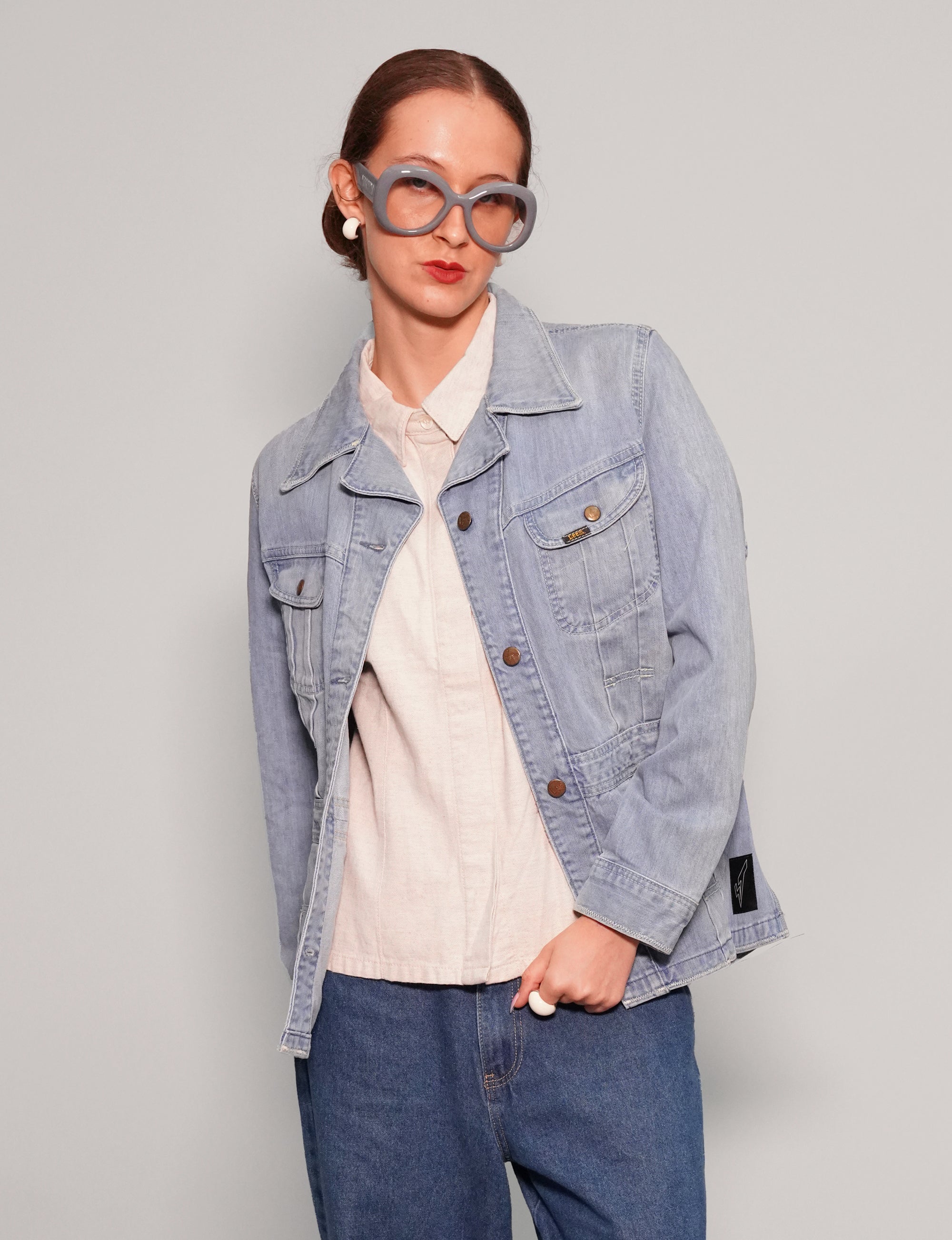 Women's Vintage Light Blue Denim Jacket | Stuart Trevor