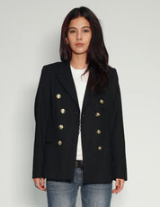 Vintage Double Breasted Blazer in Black
