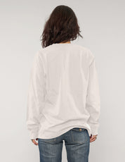 ST 'A Lad Insane' Long Sleeve Logo Tee in Ecru