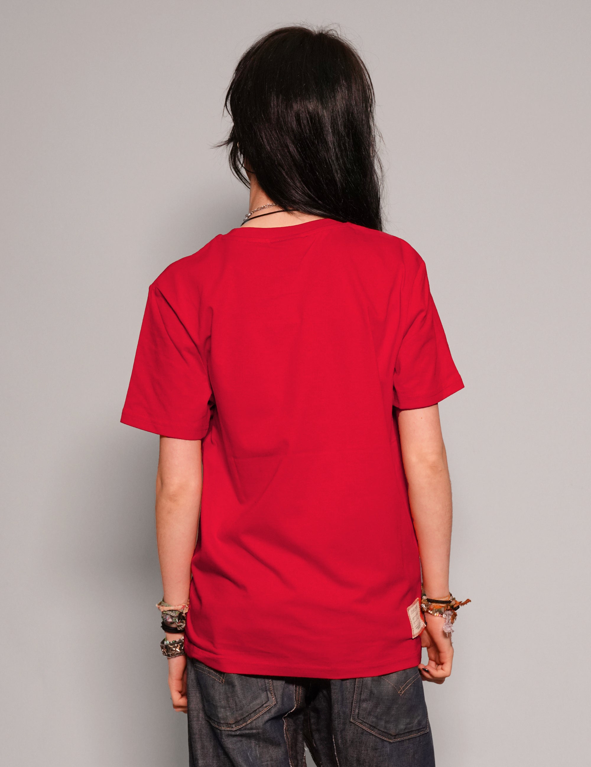 Women's Graphic T-Shirt with Sid Vicious Print in Red | Stuart Trevor