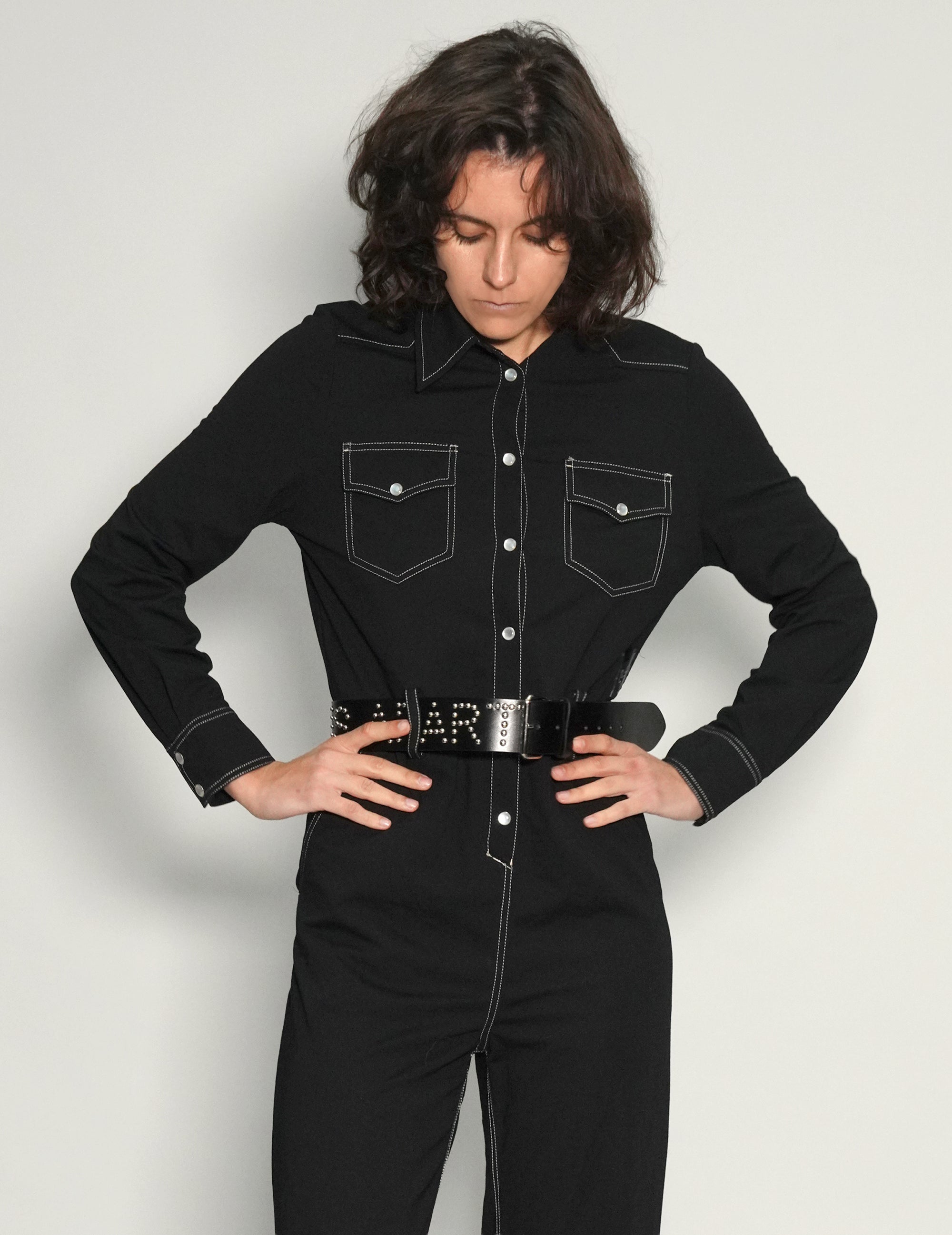 Party Back Jumpsuit in Black