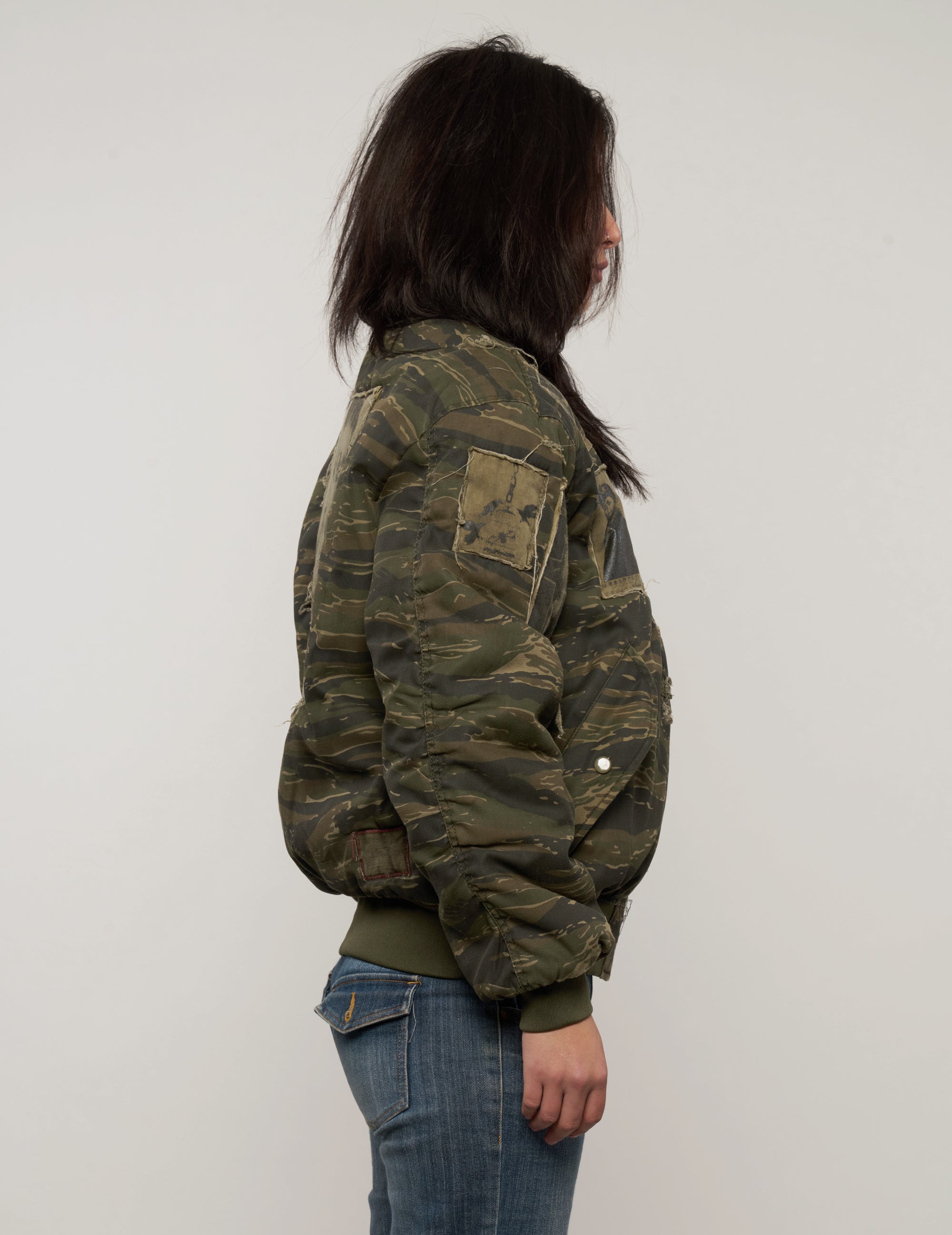 MA-1 Patched Bomber in Tiger Camo