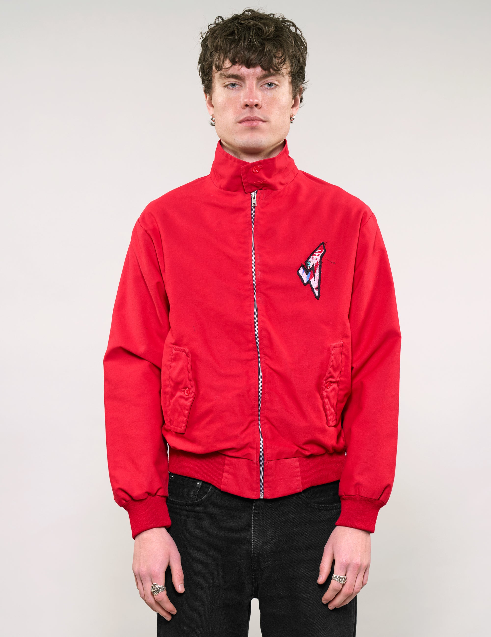 Classic Harrington Jacket in Red