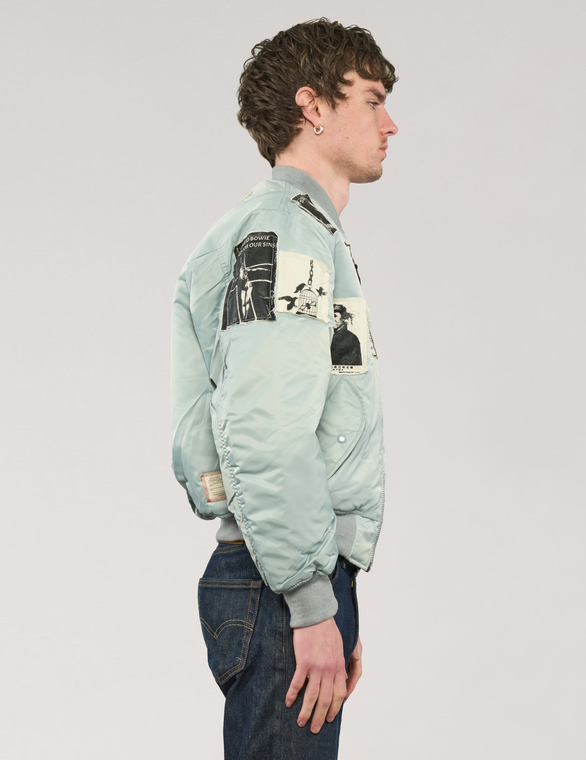 MA-1 Patched Bomber in Grey