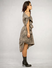 Das Piratenkleid – Barock-Jacquard-Rayon-Taft in Steingrau