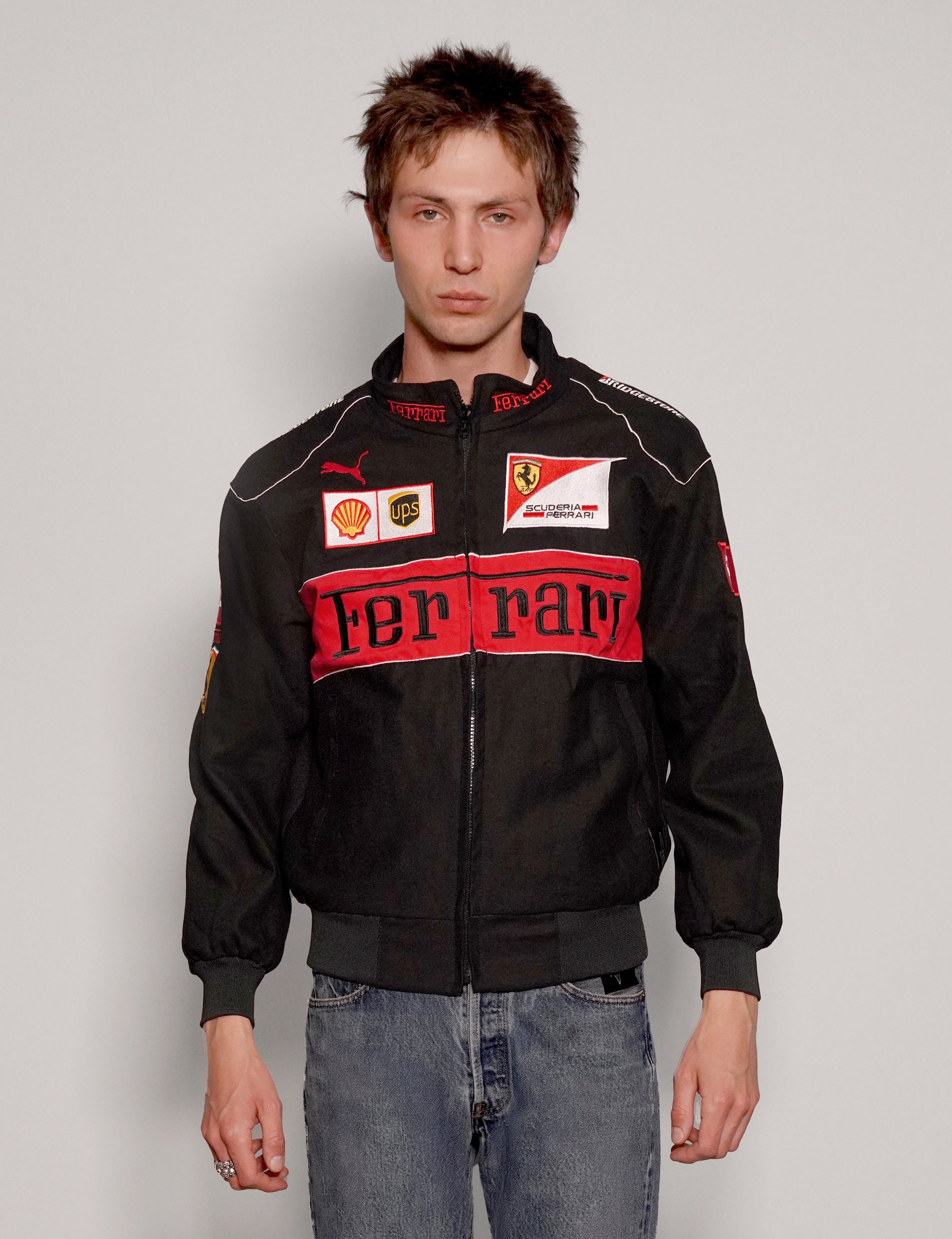 Black Ferrari Racing Jacket – Stuart Trevor