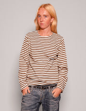 Vintage Naval T-Shirt in Khaki Stripe