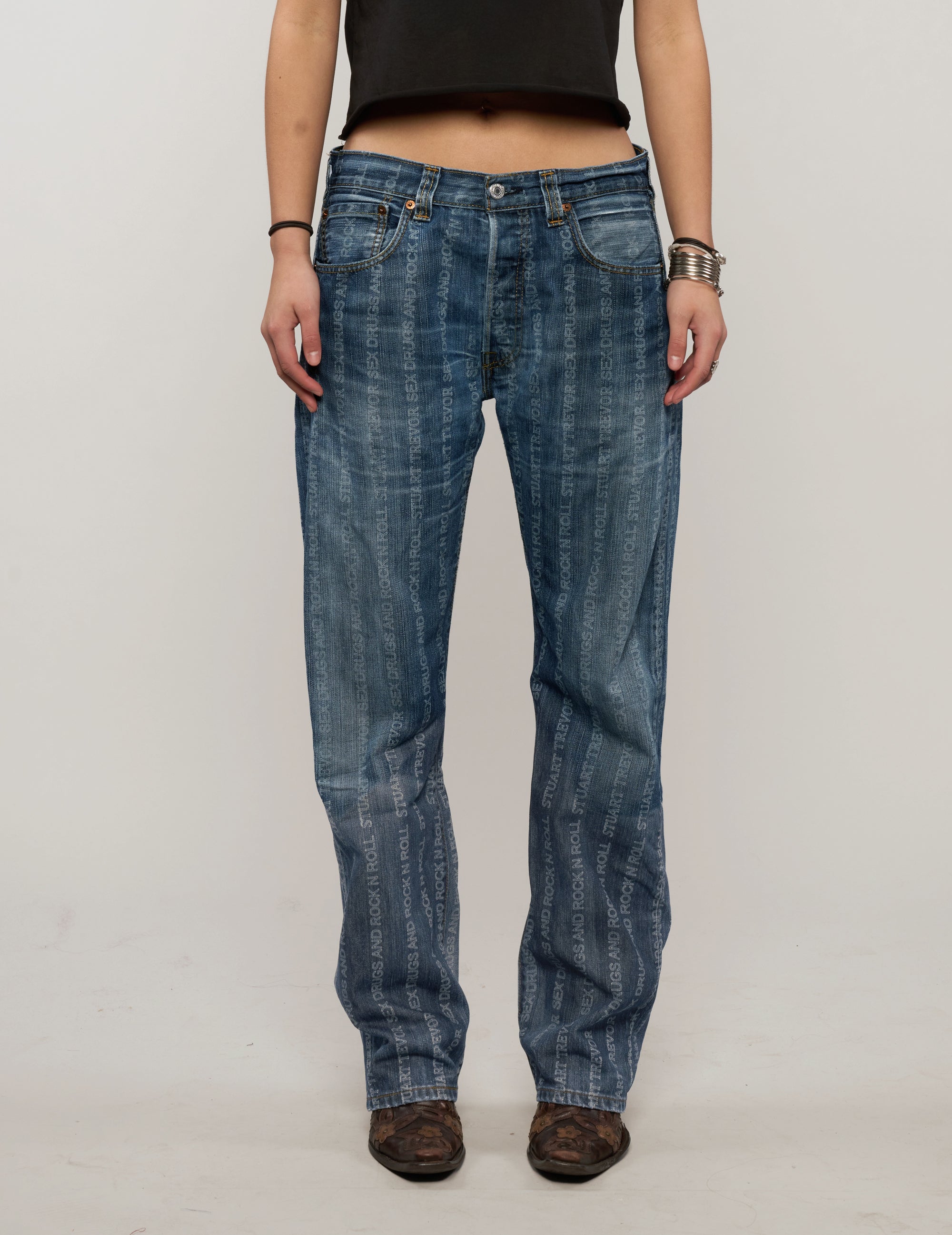 S'x D'ugs and Rock N Roll Jeans - Dark Denim