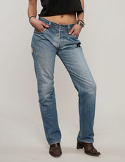 Laser Printed ST Jeans in Blue