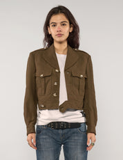 Französische kurze Militär-Blousonjacke